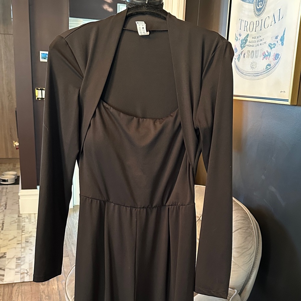 HALARA Elegant Black Long Sleeve jumpsuit M NWOT